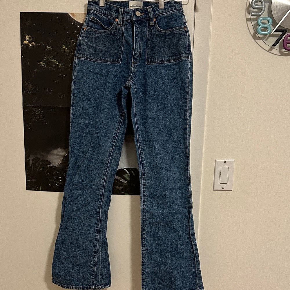 Abrand Dark Blue Flare Jeans